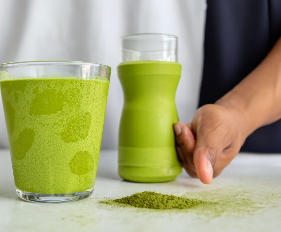 Slimy Matcha Trinken Shake